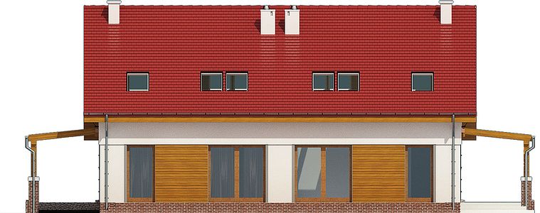 Фасад дома KHG-2186-75 Фасад дома KHG-2186-75