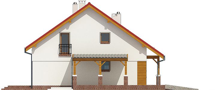 Фасад дома KHG-2186-75 Фасад дома KHG-2186-75