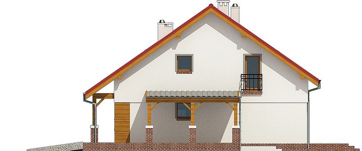 Фасад дома KHG-2186-75 Фасад дома KHG-2186-75